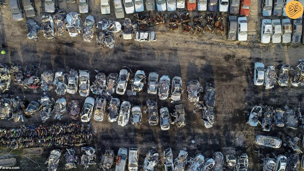 گورستان خودروهای نابودشده در زلزله ترکیه
